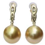 真珠パールイヤリングゴールデンパー...
