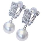 真珠パールイヤリング南洋白蝶真珠ホ...