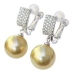 真珠パールイヤリング南洋白蝶真珠直...