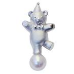 パール ブローチ フォーマル 真珠 ピンズ あこや本真珠 8mm-8.5mm クマモチーフ ベア メンズ 男性用 送料無料 人気 プレゼント ギフト ご褒美 自分買い