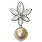 パール ブローチ フォーマル 花 真珠ブローチ パール 真珠 ピンブローチ メンズ 南洋白蝶真珠 白蝶貝 フラワー 花モチーフ プレゼント ギフト 自分買い pu