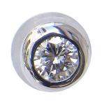 ダイヤモンド ピアス K18WG ホワイトゴールド 片耳用ピアス メンズジュエリー