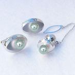 ネクタイピン タイタック カフス タイピン ホワイトゴールド 真珠 パール あこや真珠 メンズ 送料無料 人気 プレゼント ギフト ご褒美 自分買い pu