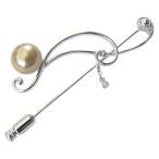 ブローチ真珠ピンブローチラペルピン...