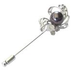 ブローチ 真珠ピンブローチ 兼 ペンダント タヒチ 黒蝶真珠 ブラックパール グリーン系 バラ 白蝶貝 ブローチ 送料無料 プレゼント ギフト 自分買い pu