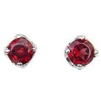 Yahoo! Yahoo!ショッピング(ヤフー ショッピング)ピアス レディース ガーネット スタッド シンプル 一粒 k10 ホワイトゴールド 送料無料 普段使い ジュエリー 人気 プレゼント ギフト ご褒美 自分買い