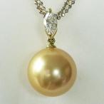 南洋白蝶真珠ペンダントネックレスダ...