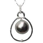 ブラックパールペンダントトップタヒ...