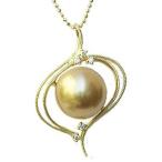 真珠パールペンダントトップ南洋白蝶...