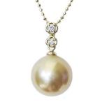 ペンダントトップ ダイヤ ネックレスペンダント 南洋真珠パール k18 ゴールドネックレス ダイヤモンド ジュエリー プレゼント ギフト ご褒美 自分買い pu