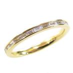 ハーフエタニティリング ダイヤモンドリング エンゲージリング イエローゴールド k18 指輪 k18 ダイヤモンド プレゼント ギフト ご褒美 自分買い pu