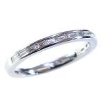 ハーフエタニティリング ダイヤモンドリング エンゲージリング ホワイトゴールド 指輪 k18 ダイヤモンド 内側にサファイア入り プレゼント ギフト pu