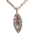 ネックレス ダイヤモンドネックレス ピンクゴールド 18金 18k k18 ダイヤモンド ダイヤ 0.09ct ユニセックス 男女兼用 プレゼント ギフト ご褒美 自分買い pu