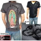 ショッピングhardy エドハーディー Tシャツ メンズ ED HARDY マリア Vネック スタッズ 半袖