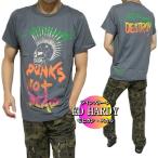 エドハーディー ed hardy エド・ハーディー Tシャツ メンズ モヒカン/スカル ラインストーン/スタッズ 半袖