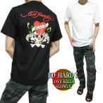 ショッピングhardy エドハーディー ed hardy Tシャツ メンズ 背中/ラブキル/スカル/ドクロ 半袖 ブラック/ホワイト サイズM-XL