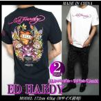 エドハーディー Tシャツ メンズ ED HARDY 半袖 パープル/スカル