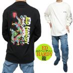 エドハーディー ed hardy Tシャツ ロンT メンズ レディース オーバーサイズ  龍/竜/ドラゴン 長袖 ブラック/ホワイト 胸/ロゴ刺繍