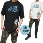 ショッピングhardy エドハーディー ed hardy Tシャツ スカルtシャツ メンズ スカル バンダナ ドクロ tシャツ プリント 半袖 正規ライセンス