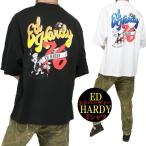 エドハーディー ed hardy Tシャツ かわいい パンサー メンズ tシャツ プリント 半袖 オーバーサイズ 正規ライセンス