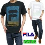 FILA/フィラ エヴァンゲリオン/EVANGELION Tシャツ グラデーション メンズ/レディース ヴィレ/ネルフ ブラック ホワイト