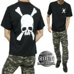 ROEN/ロエン Tシャツ 服 芸能人 メンズ 半袖 バック/ビッグ/スカル ドクロ ブラック