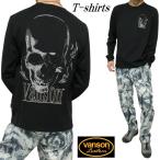 VANSONTシャツロンTバンソンビッグスカル/ドクロ/刺繍長袖ヴァンソン...