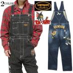 VANSON トムとジェリー オーバーオール コラボ 刺繍 メンズ/レディース/ユニセックス TOM & JERRY TJV-2408 ネバーマインド