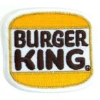 アイロンワッペン　ワッペン　キャラ・ロゴワッペン　刺繍ワッペン　BURGER KING　アイロンで貼れるワッペン