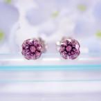 MARE チタンピアス SWAROVSKI PINK 4×4mm ma036