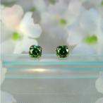 MARE チタンピアス SWAROVSKI  GREEN 3×3mm ma063