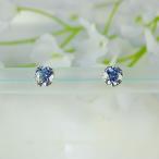 MARE(マーレ) SWAROVSKI Aquamarine 4×4mm ピアス mt100