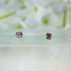 MARE(マーレ) SWAROVSKI Pink Sapphire 2×2mm ピアス mt104