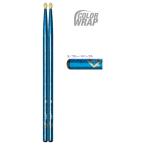 ベータードラムスティック カラーラップ 5B ブルー・スパークル 15.4ｘ406mm VATER VCB5B  (1ペア)