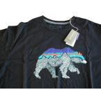 # не использовался #[ новый товар M] Patagonia M*s задний * four *gdo* органический * футболка # Patagonia Black w/Bear (BLKB) #