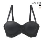 PT-bra ブラジャー 1/2カップ ストラップレス シンプル オフショルダー