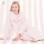 ナルエー パジャマ シャイニースノーエンボスハートフリルガウン ワンピース ローブ NARUE