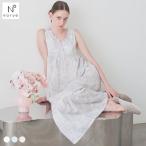 ナルエー パジャマ 50 ダブルガーゼローズミュールノースリーブワンピース ルームウェア ワンピース ドレス 綿100％ ネグリジェ NARUE