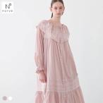 ナルエー パジャマ 60ローンフローラドレス ドレス ルームウェア ネグリジェ 長袖 綿100％ レディース NARUE