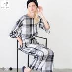 ナルエー パジャマ シュークリームガーゼ R ベーシックルームセットアップ ルームウェア 上下セット 7分袖 9分丈 NARUE