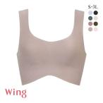 ショッピングWING ワコール Wacoal ウイング Wing 綿の贅沢 ハーフトップ ノンワイヤーブラジャー SML2L ワイヤレスブラ 耐静電気 吸放湿