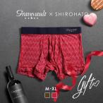 グレイブボールト Gravevault×SHIROHATO 別注 GIFT ボクサーパンツ ショート メンズ 前とじ M L XL