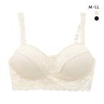 肌に優しい綿100% ゆったりハーフトップ ノンワイヤーブラ M L LL 大きいサイズ リラックス 楽ちん ナイトブラ 夜ブラ ミセス 敏感肌 単品