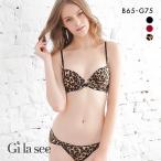 ギャラシー 美乳ブラ 3/4カップ ブラジャー ショーツ セット BCDEFG フロントホック 大きいサイズ バックレース 爆買