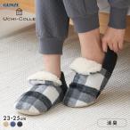  Gunze UCHI-COLLE bound обогреватель в клетку внутри боа салон обувь Bab -shu модель женский повышение температуры GUNZEuchikore