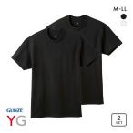 ショッピンググンゼ グンゼ GUNZE ワイジー YG コットン100% クルーネック Tシャツ 2枚組 メンズ インナー 天竺