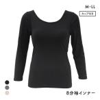 プラチナヒート モールドカップ付き 8分袖シャツ レディース インナー あったか Ask Doctors
