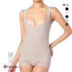福助 Fukuske 満足 メリハリサポート ボディシェイパー タンクトップ バストアップ ラン型シャツ 補正下着 パワーネット メール便(15)