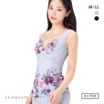 ワイヤー入り カップ付き シェイパー ボディシェイパー 補正下着 花柄