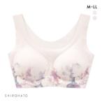 ショッピングナイトブラ 縫い目がない フラワープリント シームレス ノンワイヤーブラ ヘム おやすみブラ スポーツブラ ワイヤレスブラ ナイトブラ